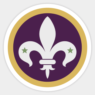 Fleur de Lis Symbol Sticker